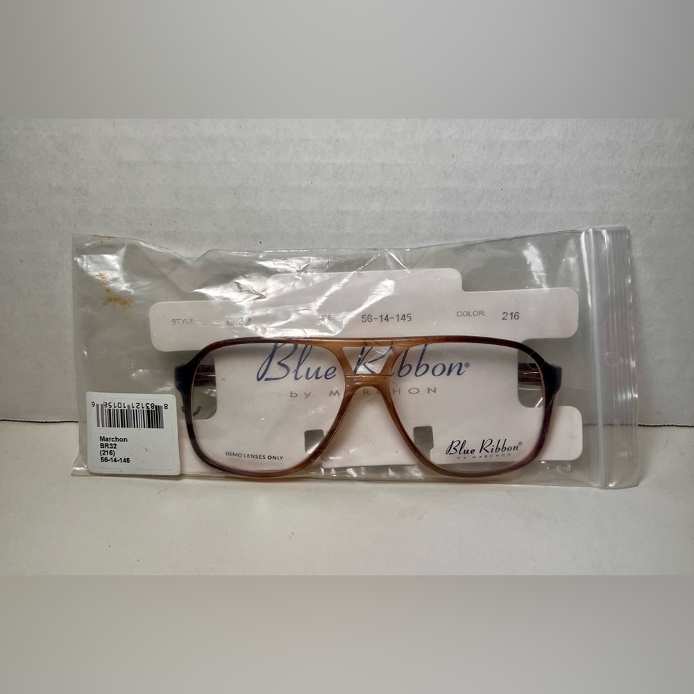 Blue Ribbon by Marchon Brown Gradient Prescription Eyeglass Frame